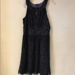 Black lace dress.